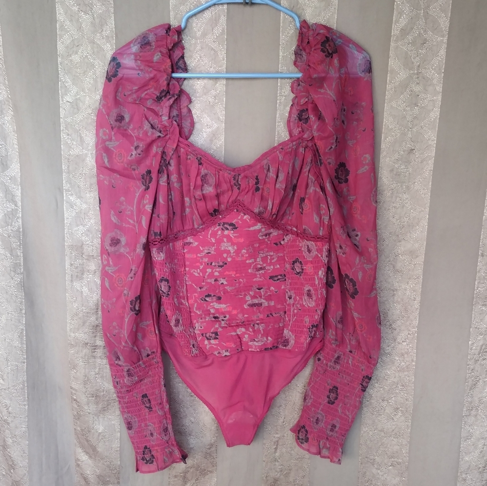 ✔️ Free People Women's Top Brunch Date Bodysuit NWOT